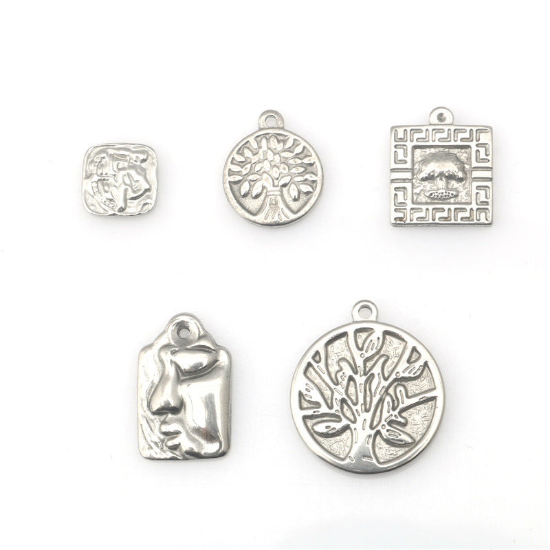 Wholesale stainless steel tree of life pattern pendant