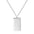 Wholesale square letter titanium steel necklace