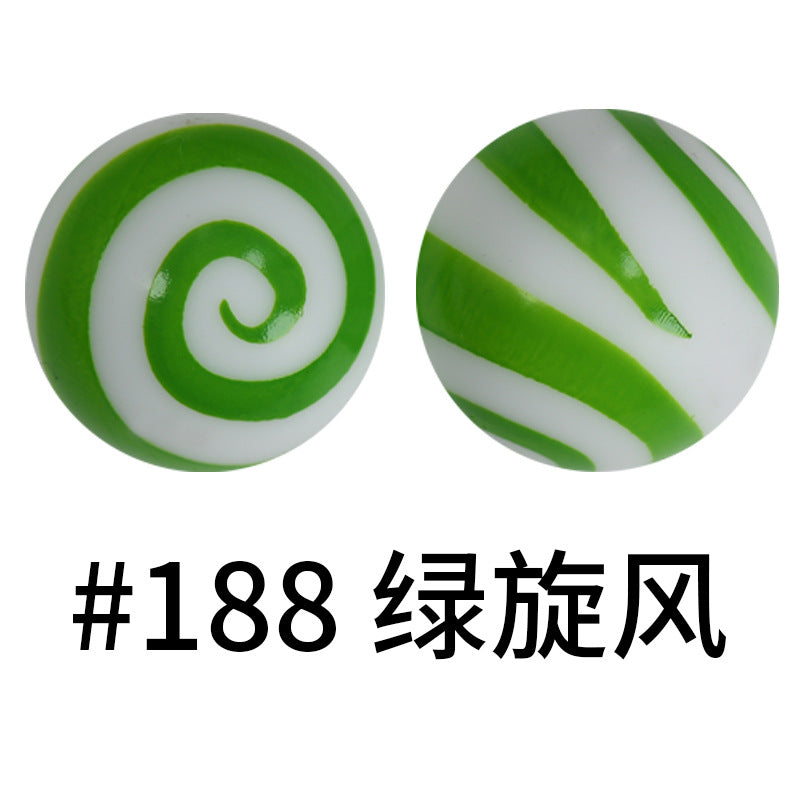 Wholesale 50pcs Western Style Leopard Skull Color Aztec Printed Silicone Balls Beads ACC-BDS-HeSheng005