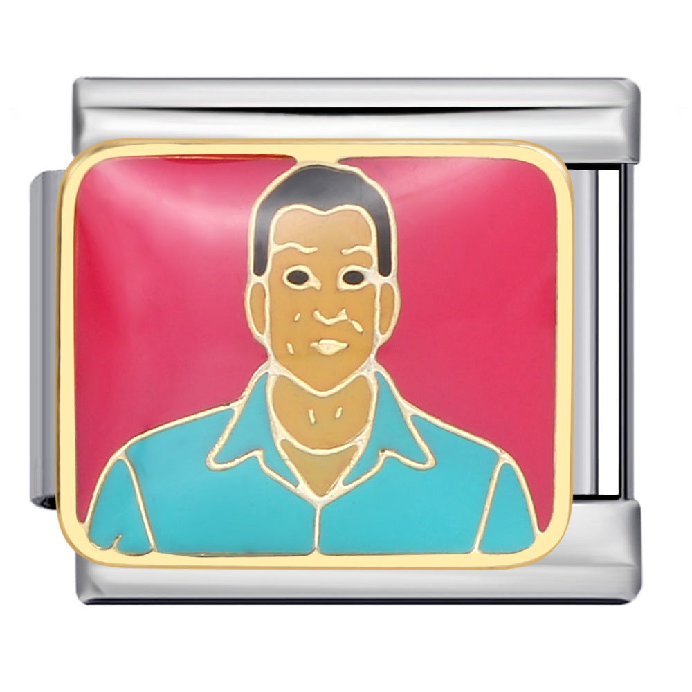 Wholesale Italian Charm Bracelet 9mm DIY Splicing Removable Stainless Steel Composable Bracelet