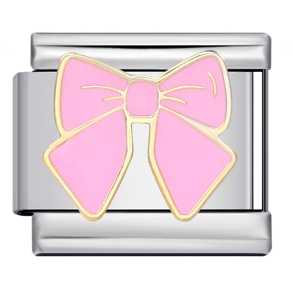 Wholesale 9mm Italian Charm Starter Bracelets DIY square Single Section Creative Stainless Steel Composable Bracelet