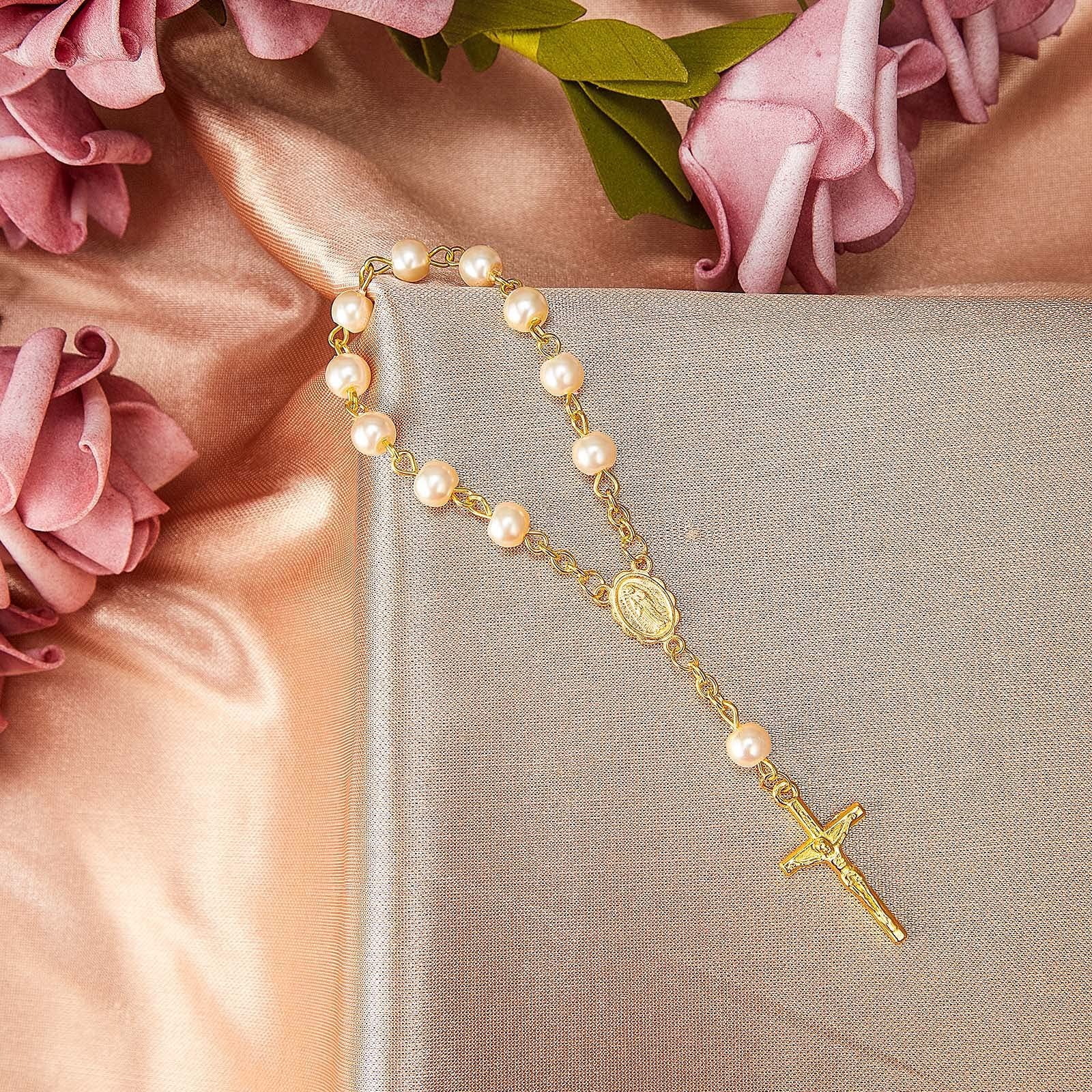 Wholesale  Pearl Chain Bracelet Gold Cross Pearl Bracelet
