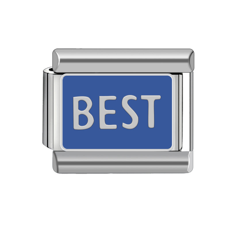 Wholesale Italian Charm Bracelet Stainless Steel Bracelet 9mm DIY Pattern Free Stitching Detachable Composable Bracelet ACC-BT-JL004