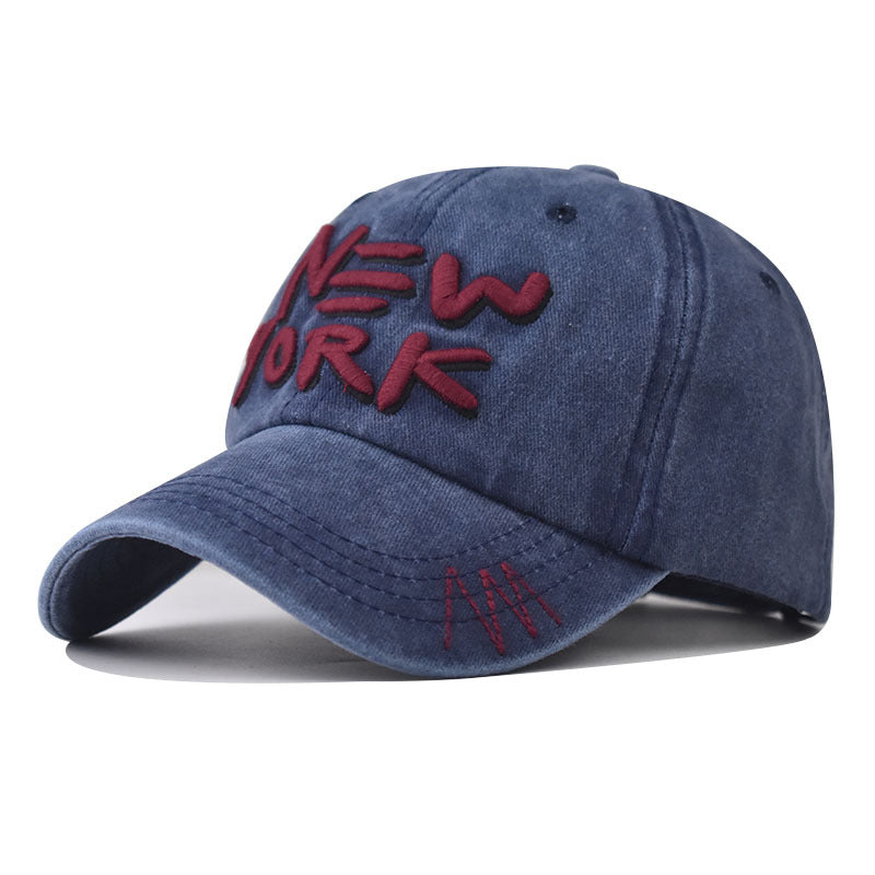 Wholesale Cotton Washed Old New York Baseball Cap