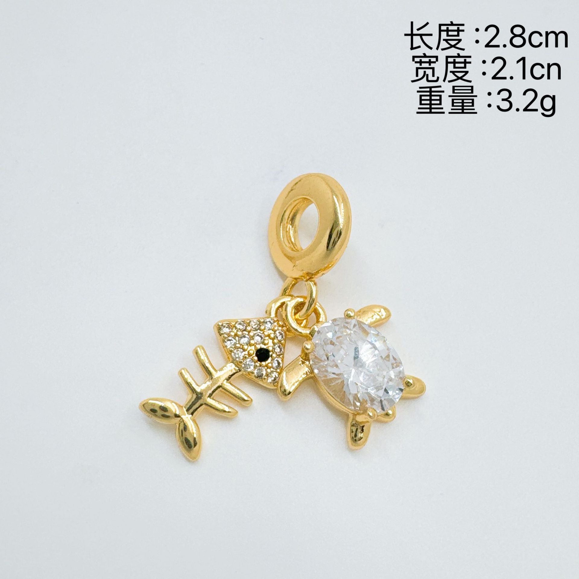 Wholesale Gold Plated Copper Ocean Series Charm Pendant Necklace Women Trendy Fashion Accessory