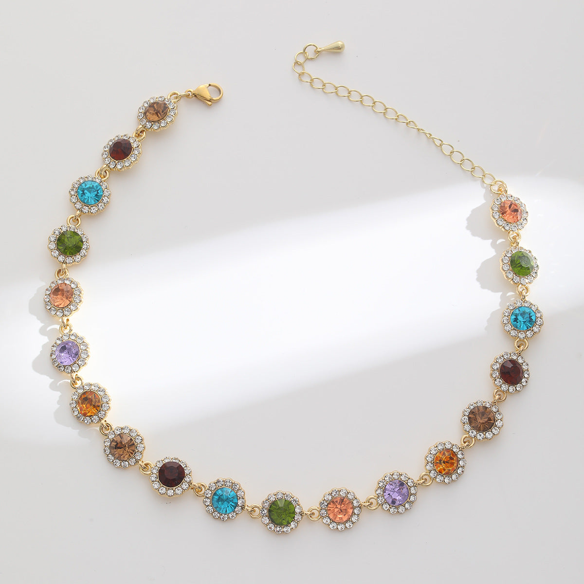 Wholesale colorful diamond necklace