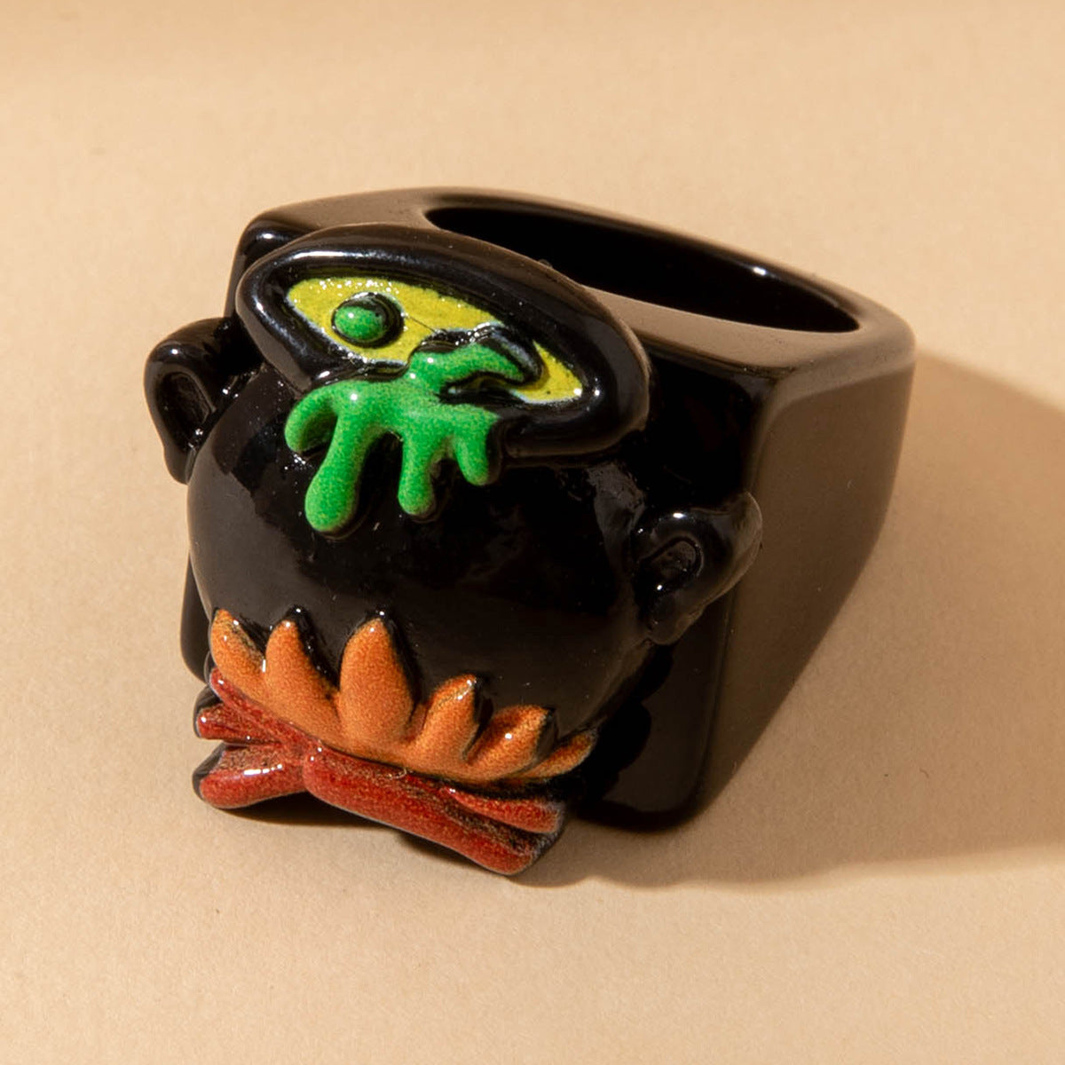 Wholesale  Resin Ghost Pumpkin Ghost Ring