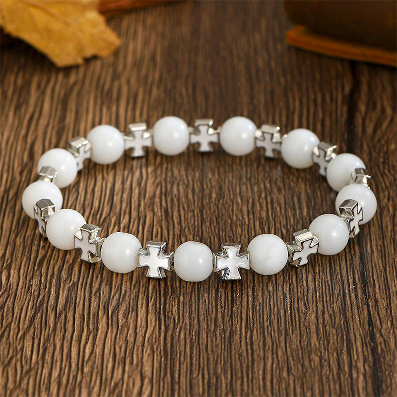 Wholesale Niche cross  Elastic Bracelet