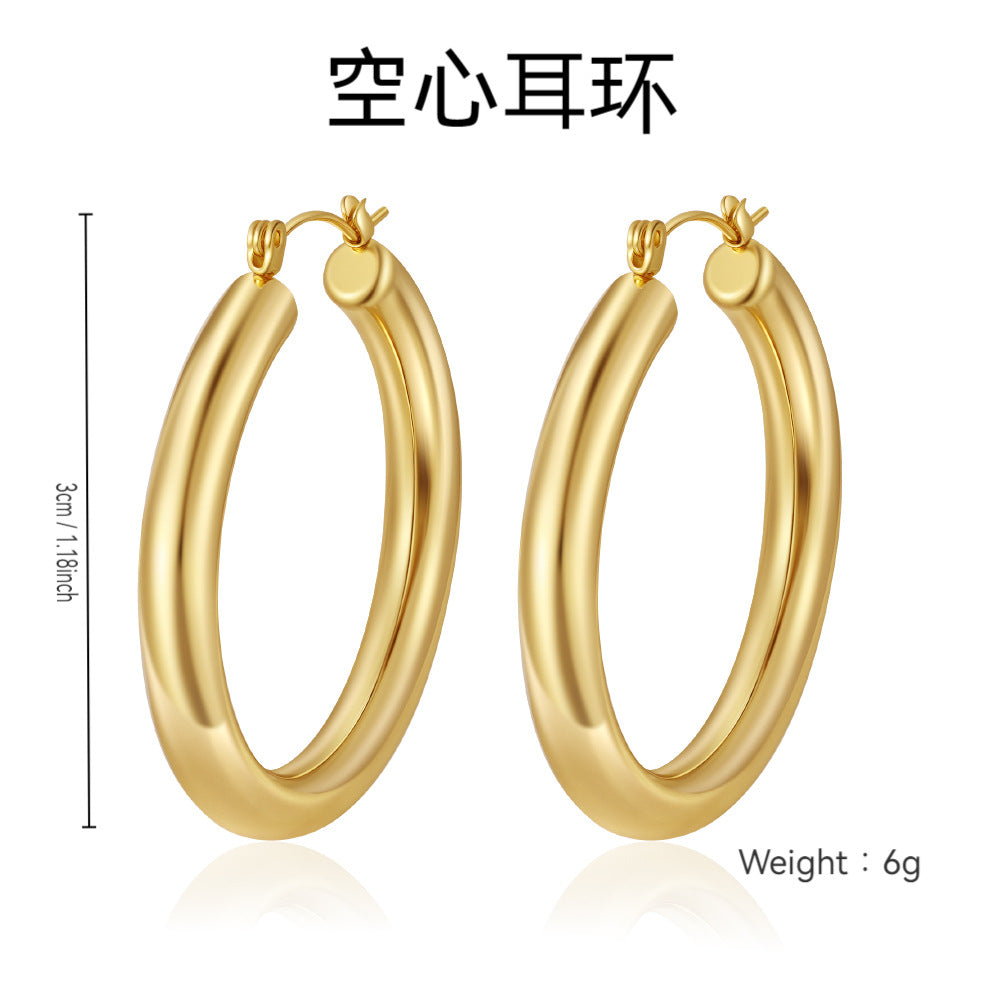 Wholesale Stainless steel hoop earrings