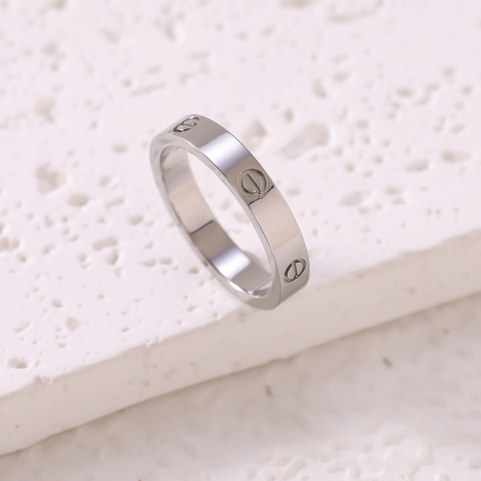 Wholesale Trendy Diamond Nail Couple Ring Everyday Fashion Accessory Gift