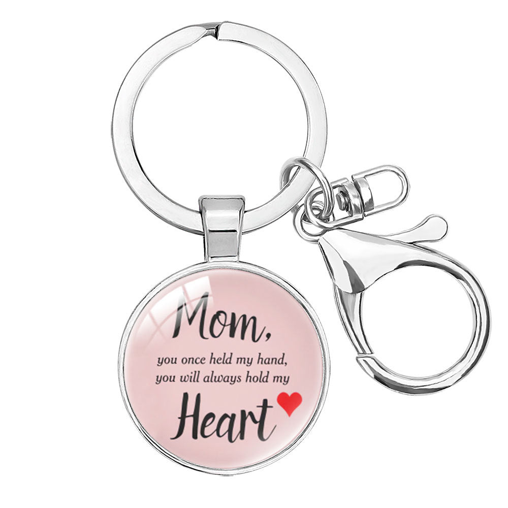Wholesale  Crystal Alloy Keychain Pendant Mom Mother's Day Hanging Accessories