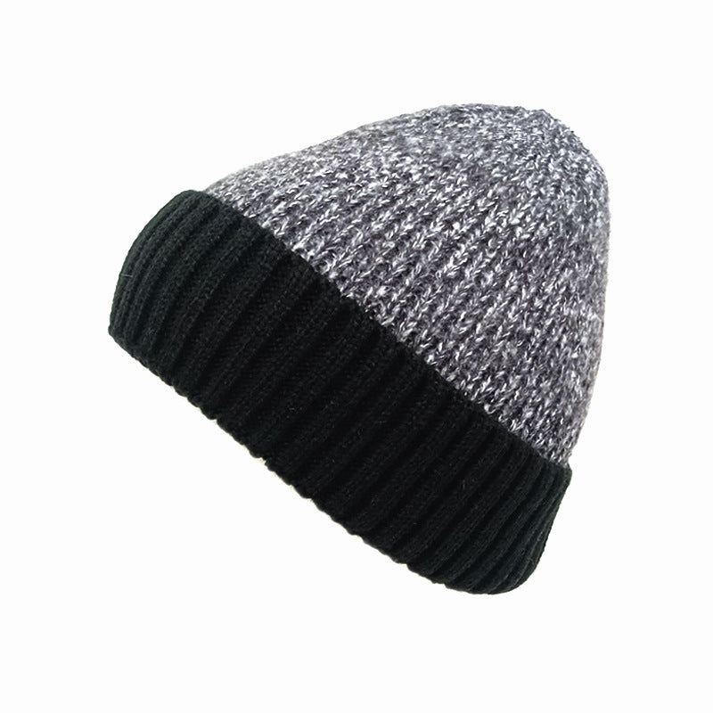 Wholesale  color matching jacquard autumn and winter knitted hat