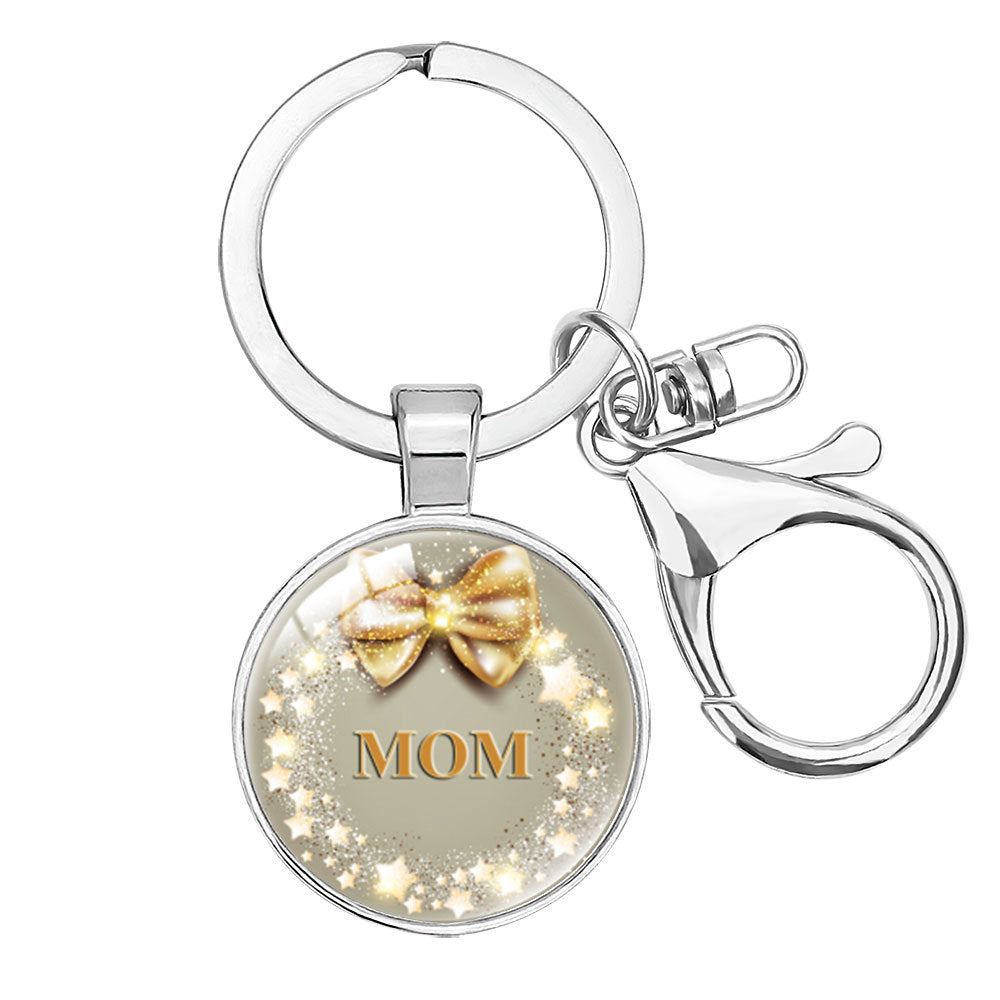 Wholesale  Crystal Alloy Keychain Pendant Mom Mother's Day Hanging Accessories