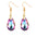Wholesale  Long Grape Cluster Crystal Earrings  Luxury Zircon Crystal Drop Earrings