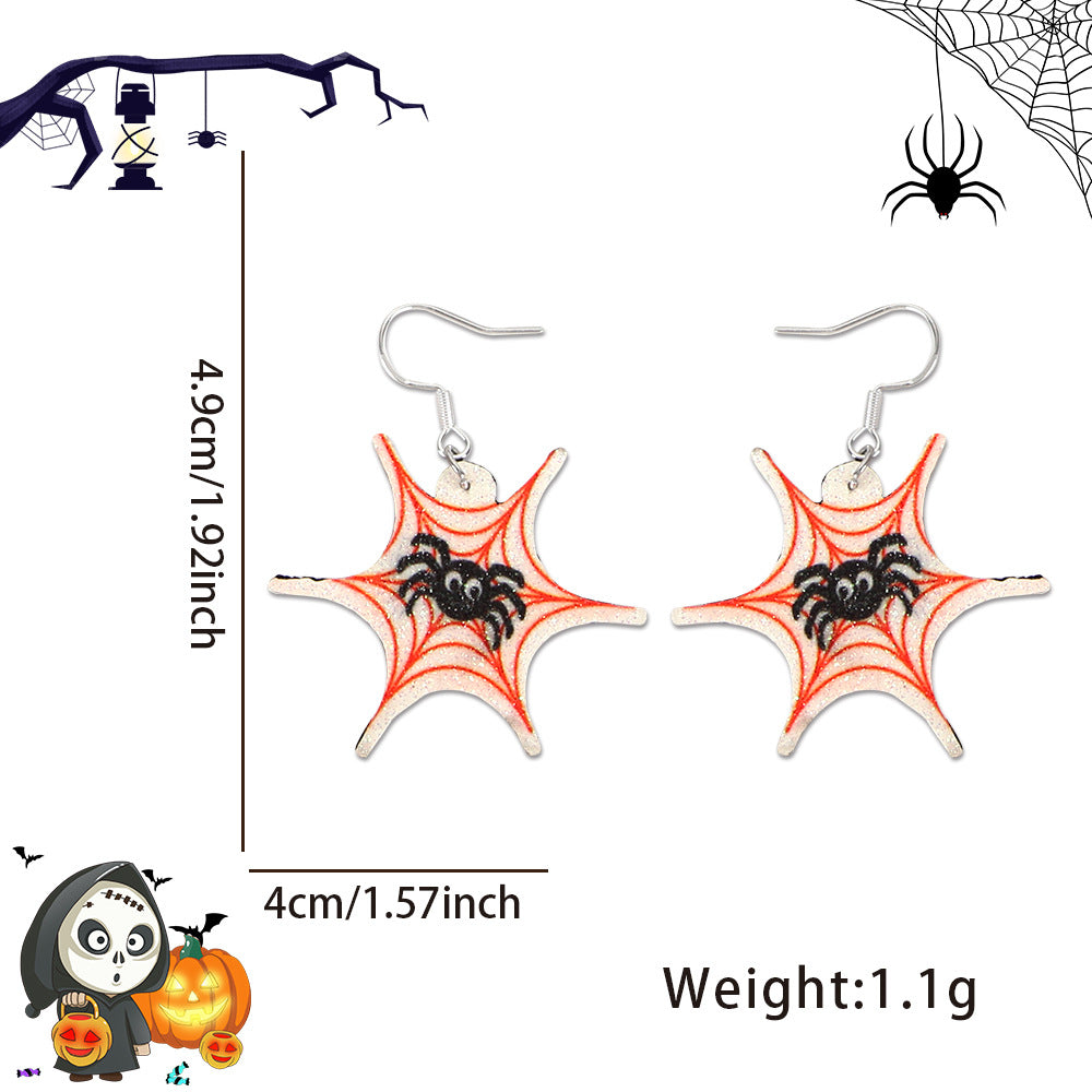 Wholesale Halloween Spider Bat Earrings ACC-ES-ZhouHao001