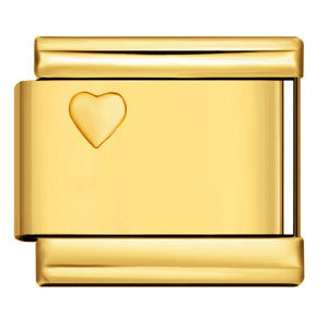 Wholesale Italian Charm Bracelet 9mm DIY Splicing Removable Heart Pattern Stainless Steel Composable Bracelet