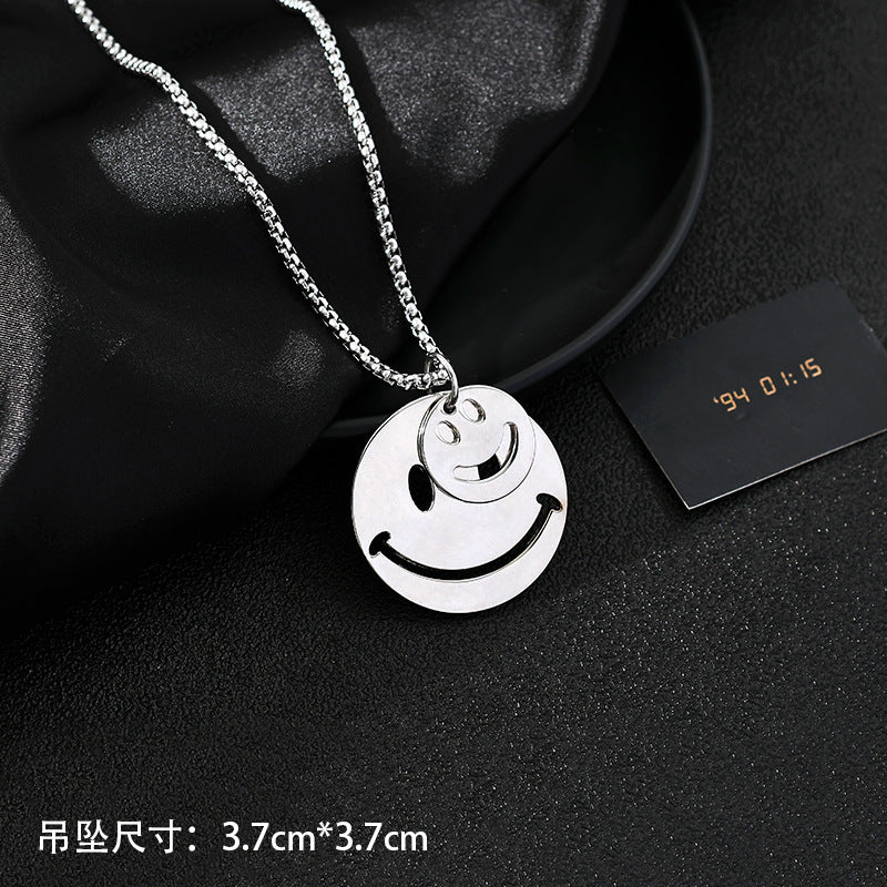 Wholesale Titanium Steel Long Necklace Men's Sweater Chain ACC-NE-Meihun009
