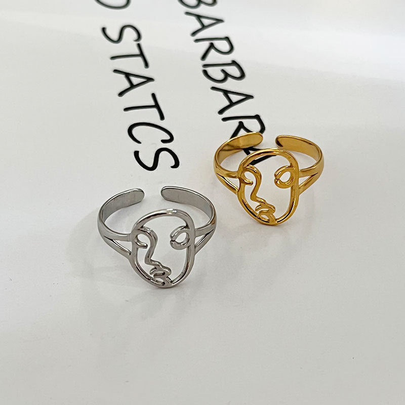 Wholesale stainless steel open facial makeup ring