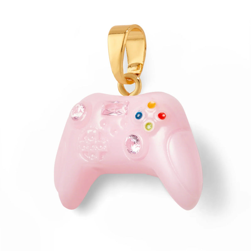 Wholesale Game console dragon heart five-pointed star zircon necklace