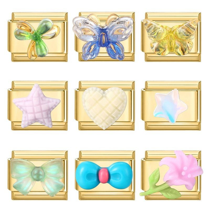 Wholesale Italian Charm Bracelet 9mm DIY Splicing Cute Creative Stainless Steel Composable Bracelet