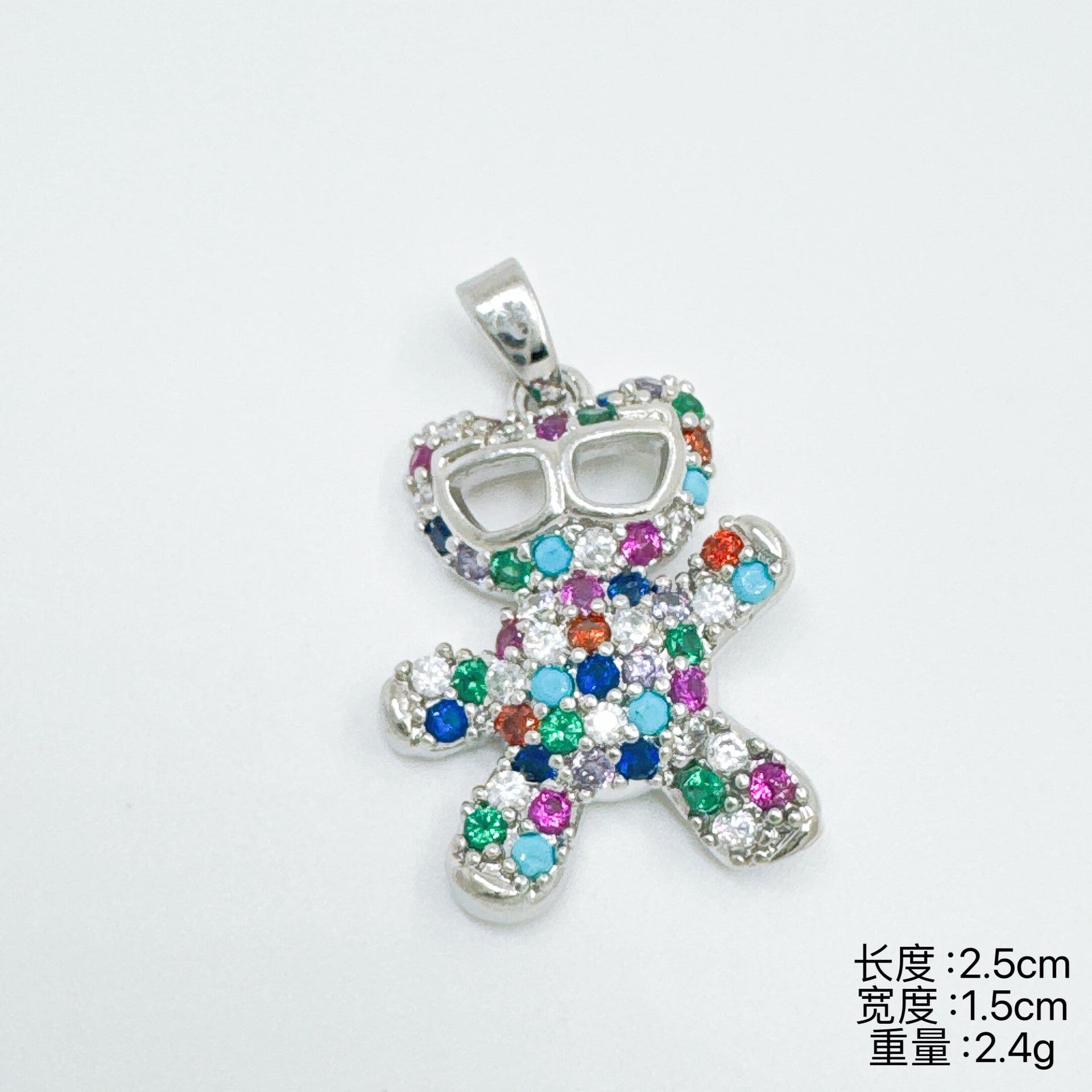 Wholesale Gold Plated Copper Bear Pendant Necklace