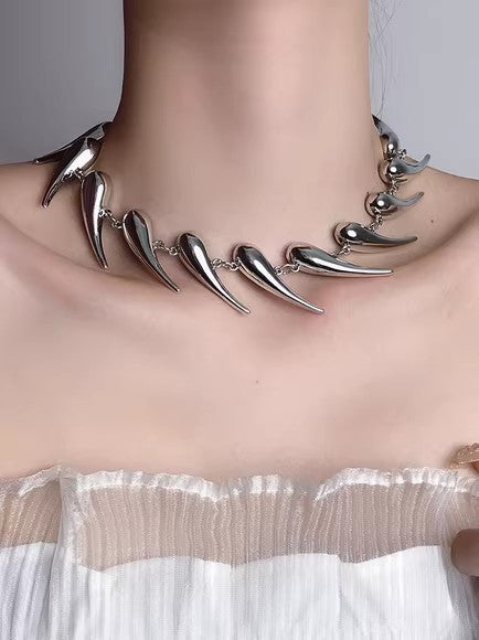 Wholesale Gothic Punk Butterfly Tassel Necklace Collarbone Chain Fashion Jewelry Boutique Resale