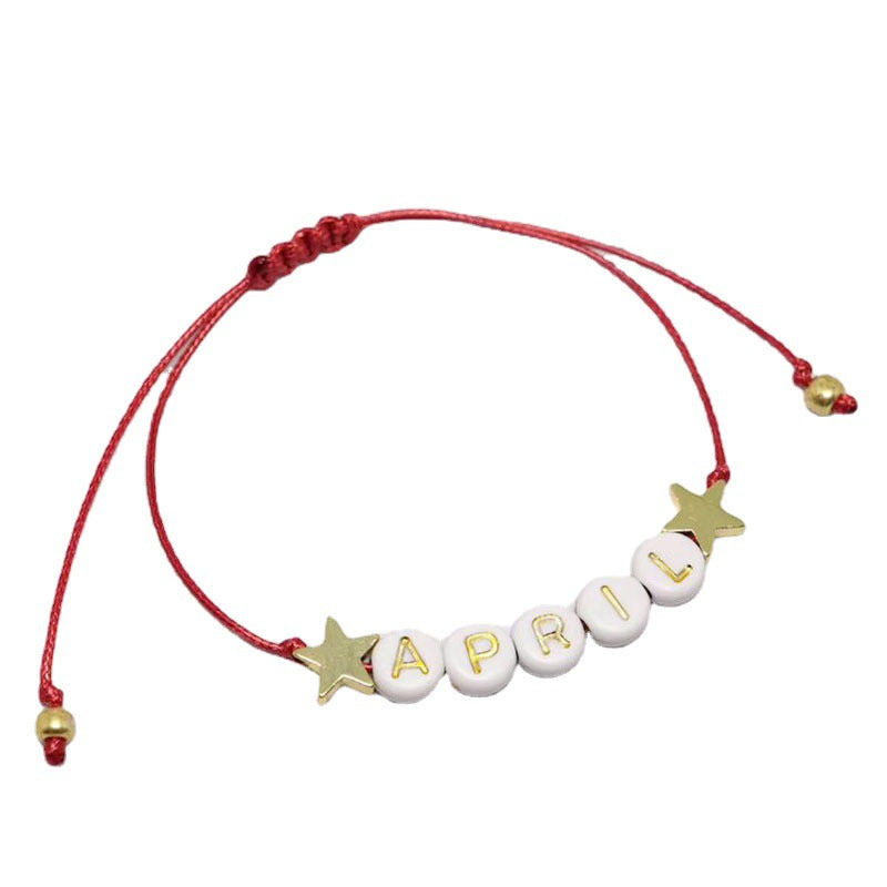 Wholesale Woven Christmas Bracelets Letters Woven Hand Jewelry Set ACC-BT-TuCai001