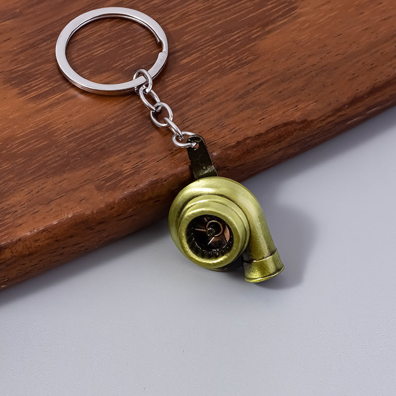 Wholesale  metal turbo blower supercharger auto parts modified keychain