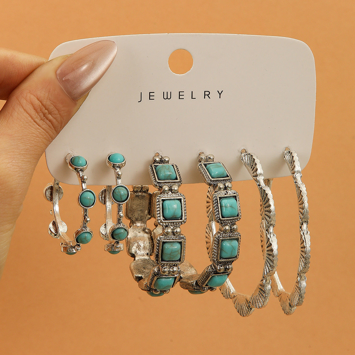 Wholesale  retro turquoise western wind ear suit