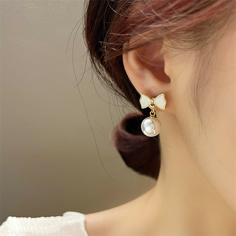 Wholesale S925 Silver Needle Bow Earrings ACC-ES-HaoWen001