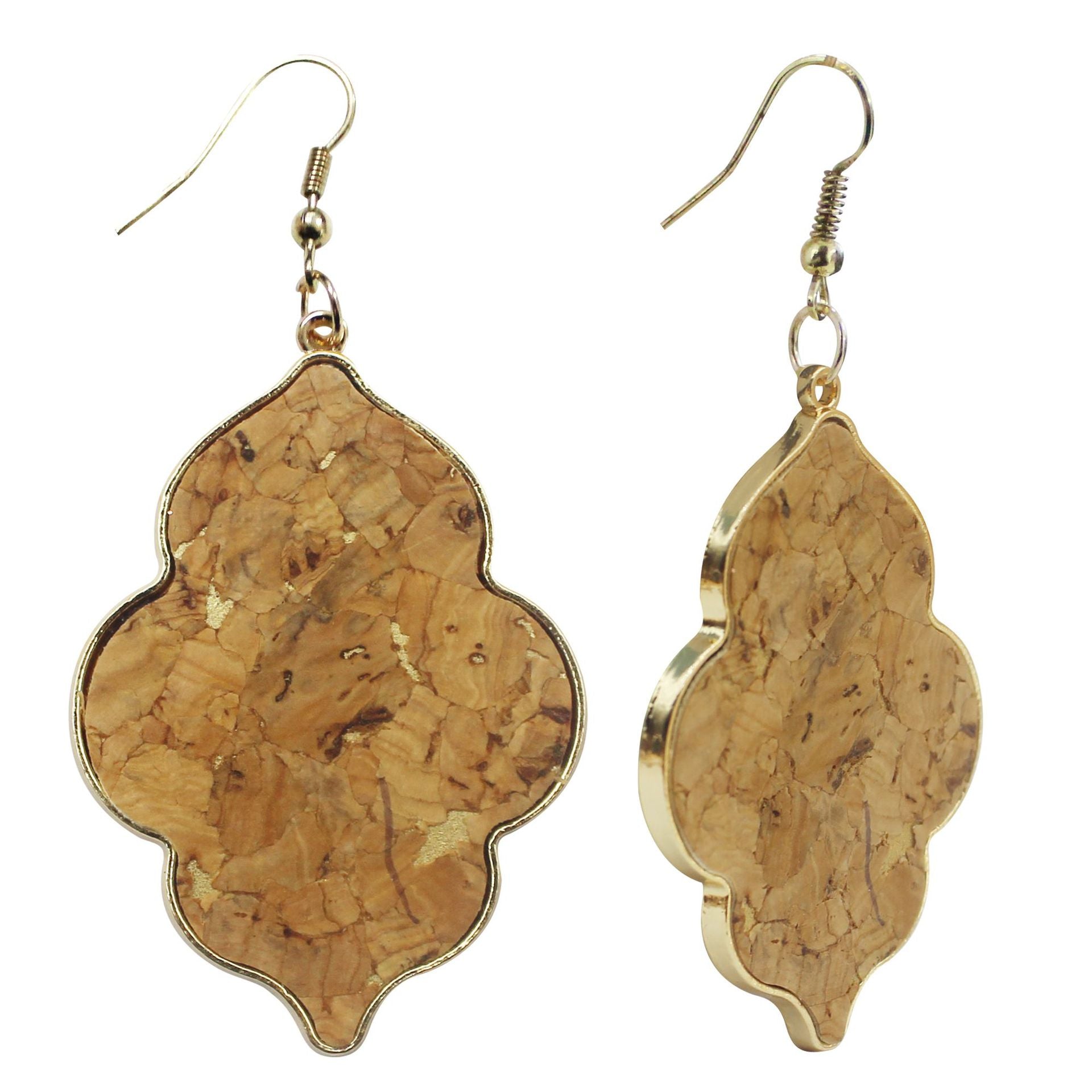 Wholesale  retro  alloy earrings wave point Baroque style earrings
