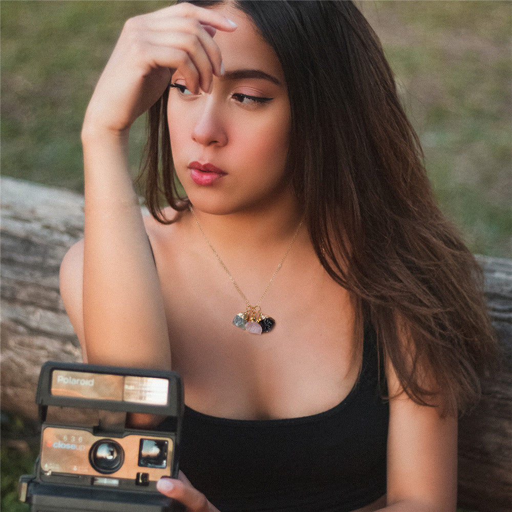 Wholesale Natural Crystal Pendant Necklaces ACC-NE-GEB002