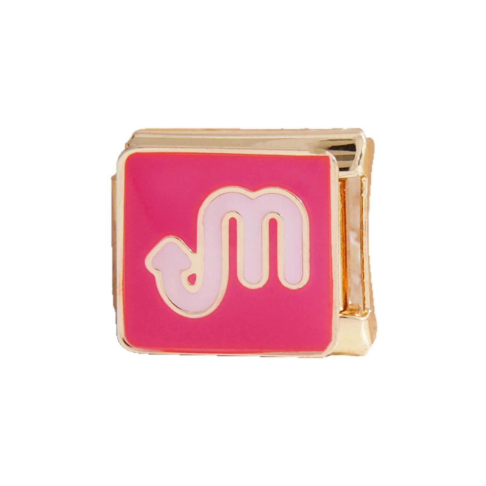 Wholesale   9mm Italian Charm Starter Bracelets DIY square Single Section Creative Stainless Steel Composable Bracelet