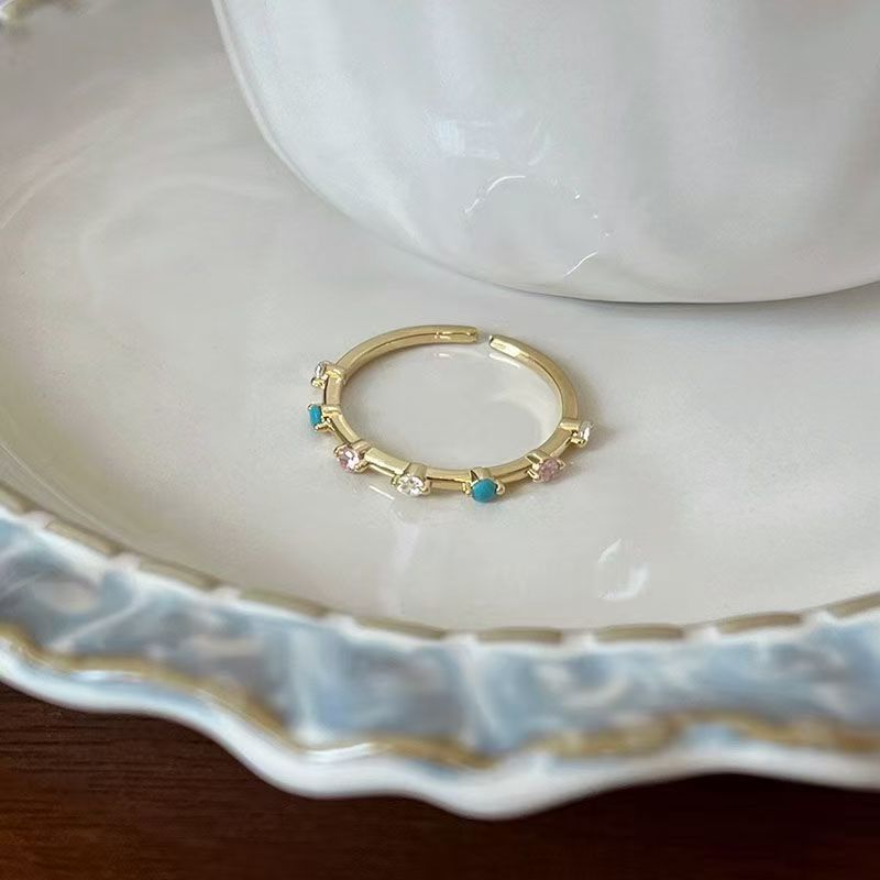 Wholesale Women S Modern Blue Stacking Ring Fashion Accessory Boutique Resale Gift
