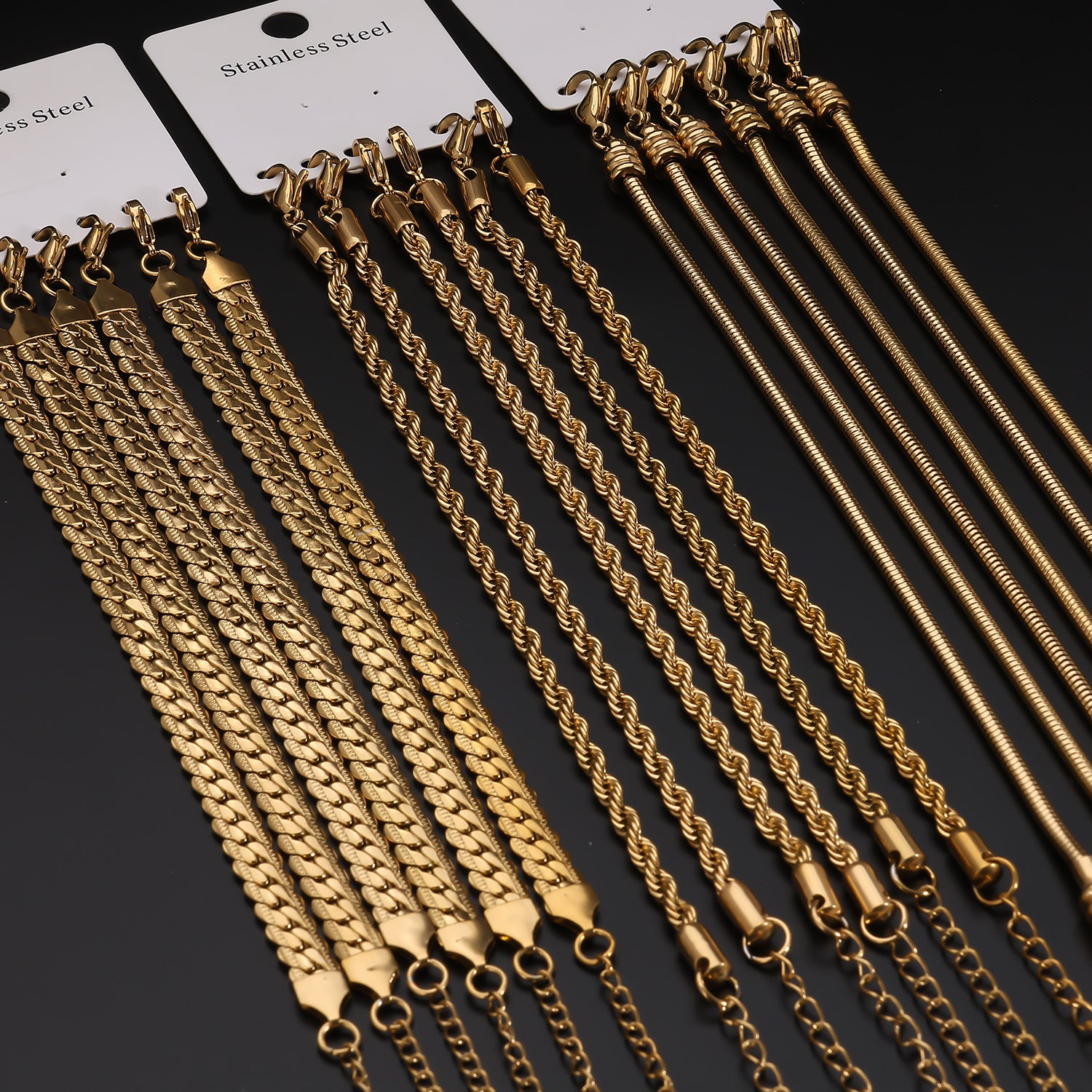 Wholesale Light Luxury Stainless Steel Cuban Chain