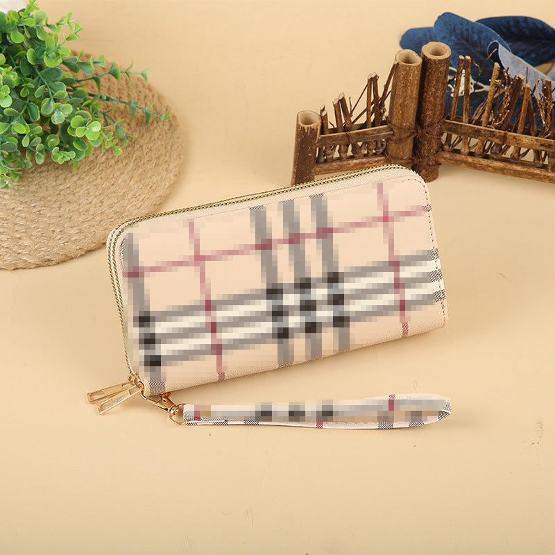 Wholesale Double Zipper Printed Large Capacity Wallet ACC-WT-HuaNG002