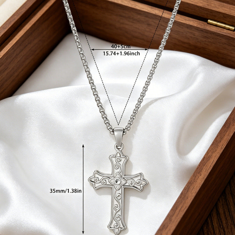 Wholesale Gold Plated Stainless Steel Cross Bracelet Unisex Fashion Jewelry Accessory for Boutique Resale