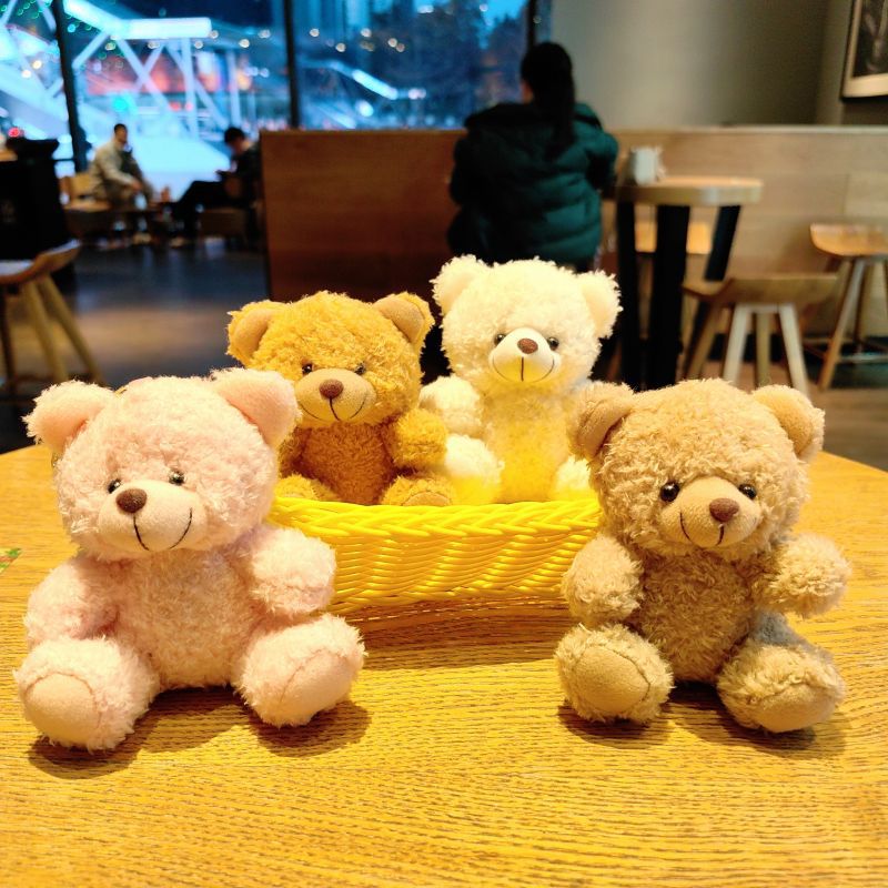 Wholesale Cute bear cartoon keychain plush doll car key chain