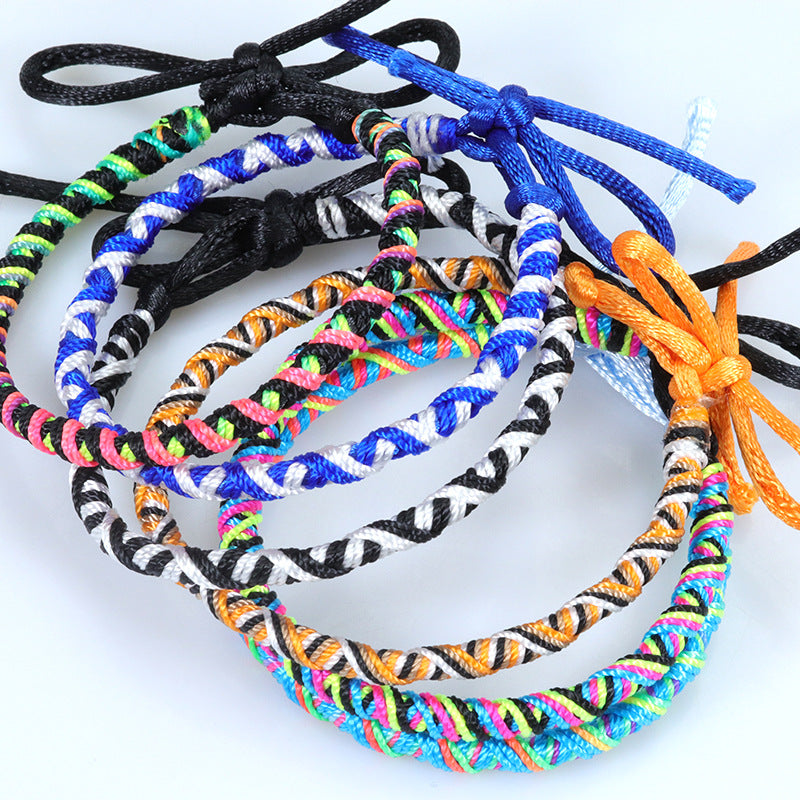 Wholesale Bohemian Style Colorful Hand-woven Rope Wear Bracelet