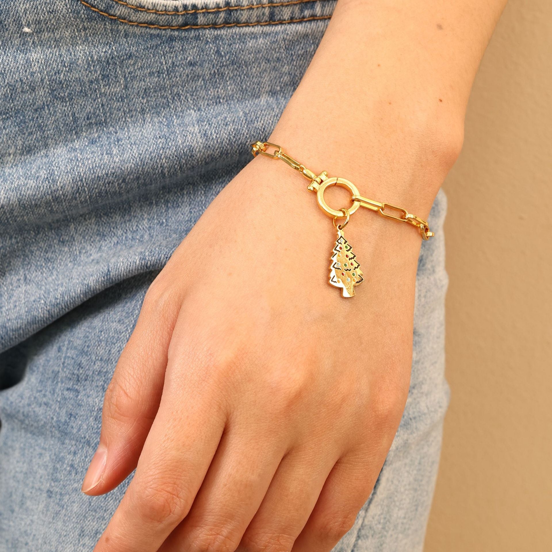 Wholesale Christmas Cartoon Oil Drop Bracelet