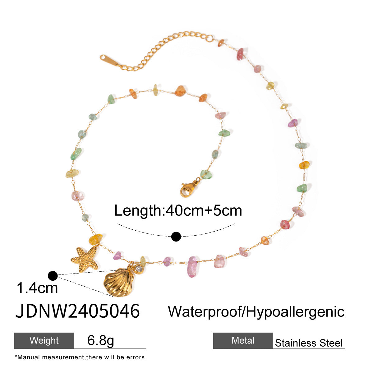 Wholesale Stainless Steel Necklace Bohemian Clavicle Chain