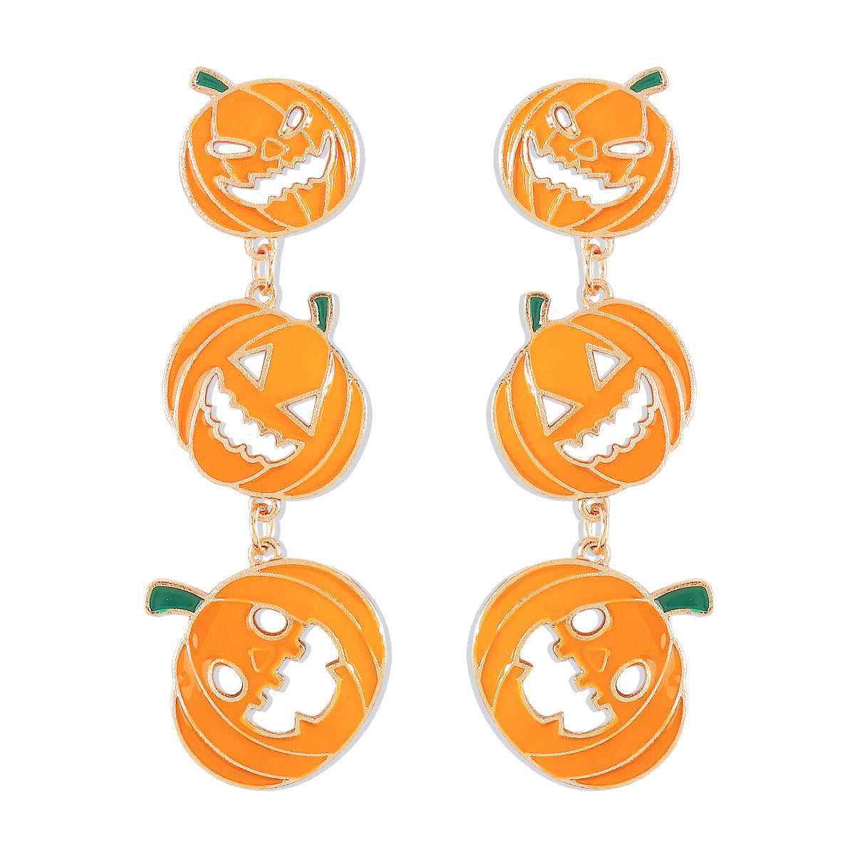Wholesale  personalized funny cartoon earrings Halloween  letter skull earrings