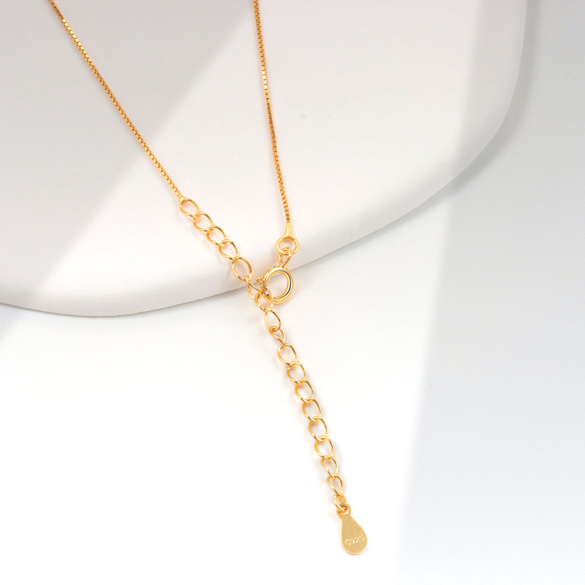 Wholesale All-match zircon square sterling silver necklace luxury pink diamond necklace