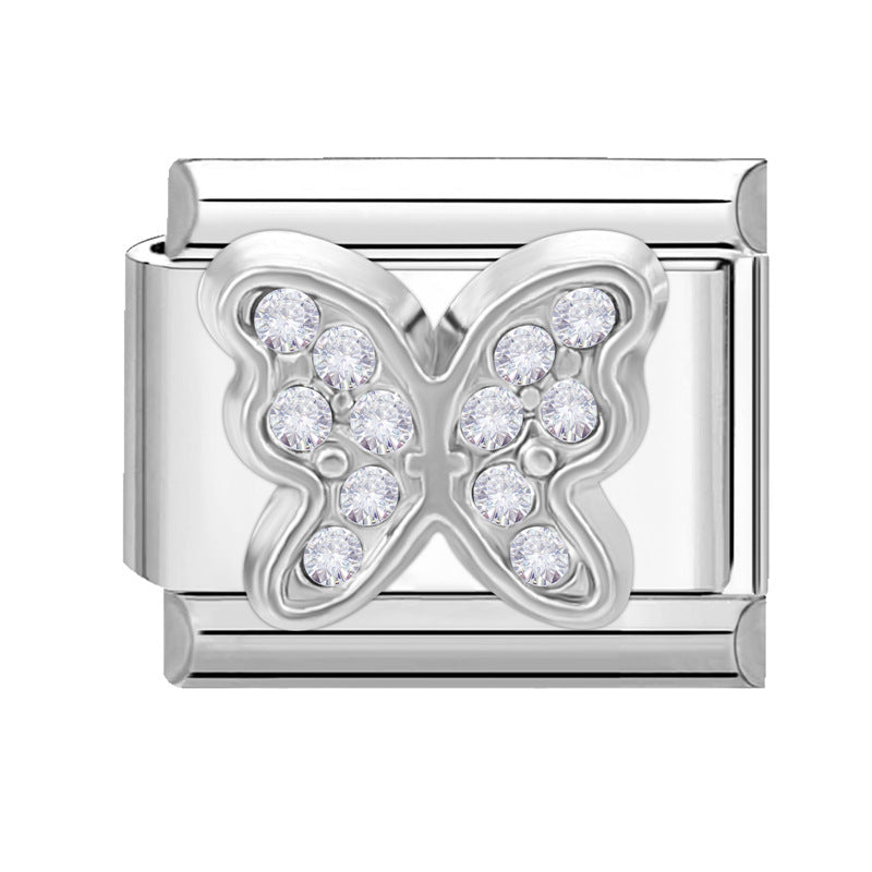 Wholesale Italian Charm Bracelet 9mm DIY Splicing Cute Creative Stainless Steel Composable Bracelet