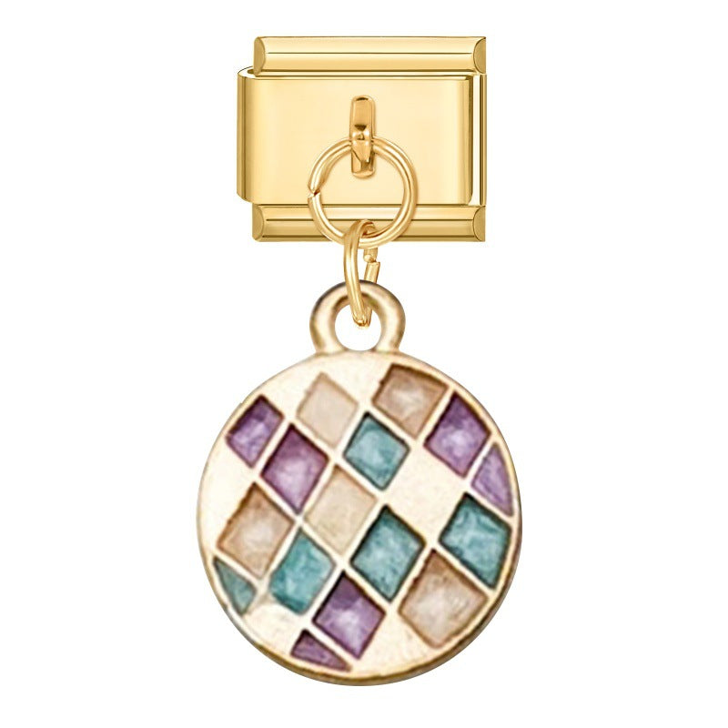 Wholesale 9mm Italian Charm Starter Bracelets DIY Pendant Single Section Creative Stainless Steel Composable Bracelet