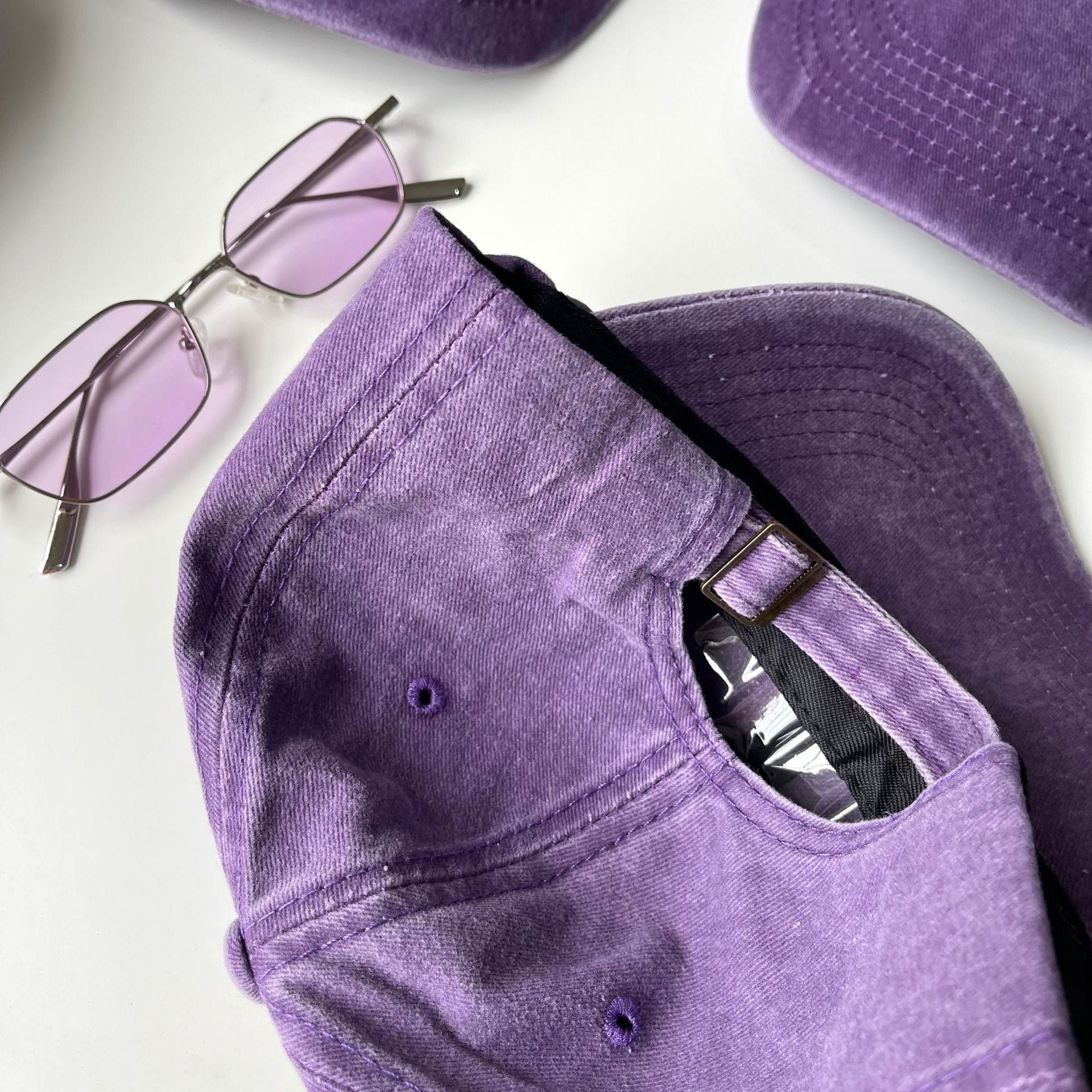 Wholesale Purple Butterfly Cotton Baseball Caps ACC-HT-EnLong001