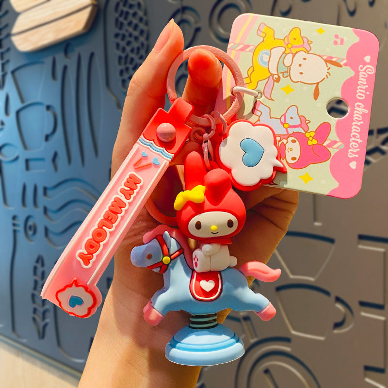 Wholesale Cartoon Cute Silicone Keychains ACCVIP-KC-HongLei002