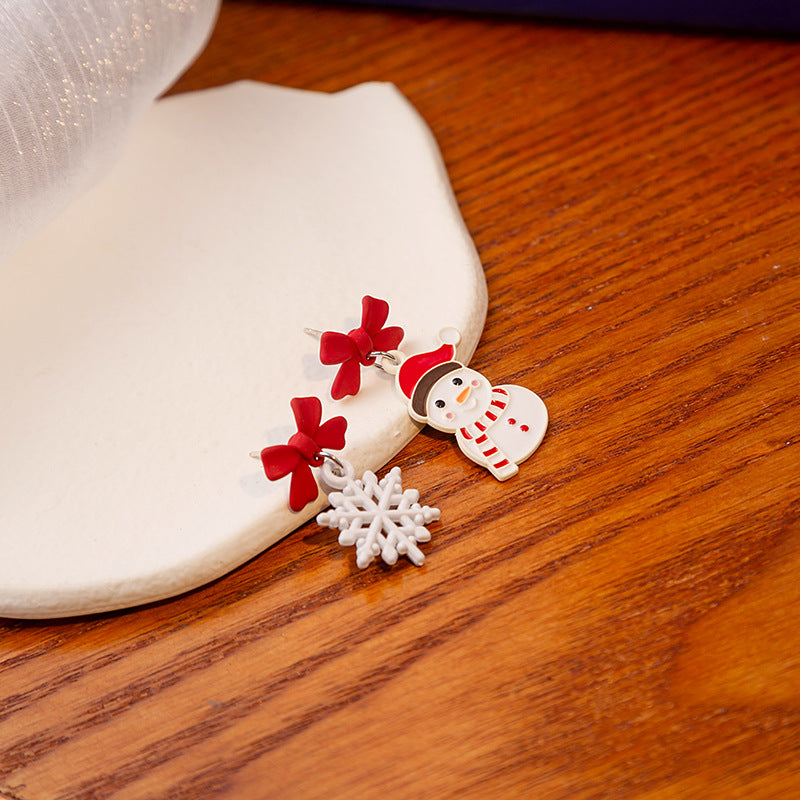 Wholesale Christmas Tree Snowman Earrings ACC-ES-MDD078