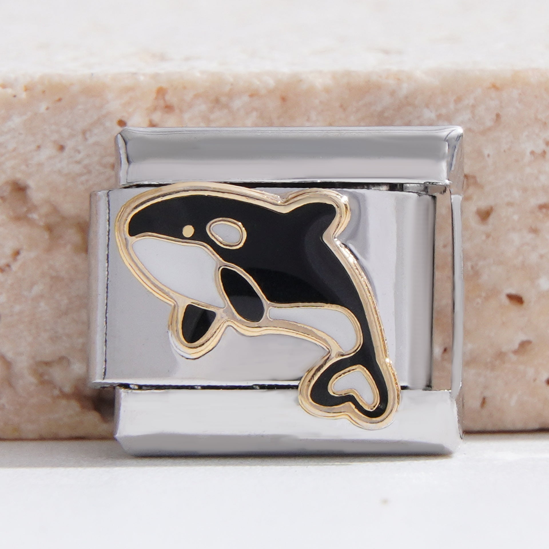 Wholesale Italian Charm Bracelet 9mm DIY Splicing Creative Pattern Stainless Steel Composable Bracelet