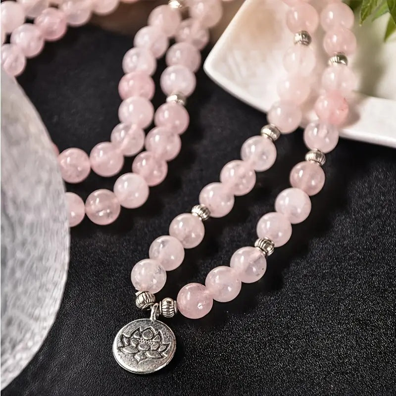 Großhandel natürliche rosa Kristallarmbandketten